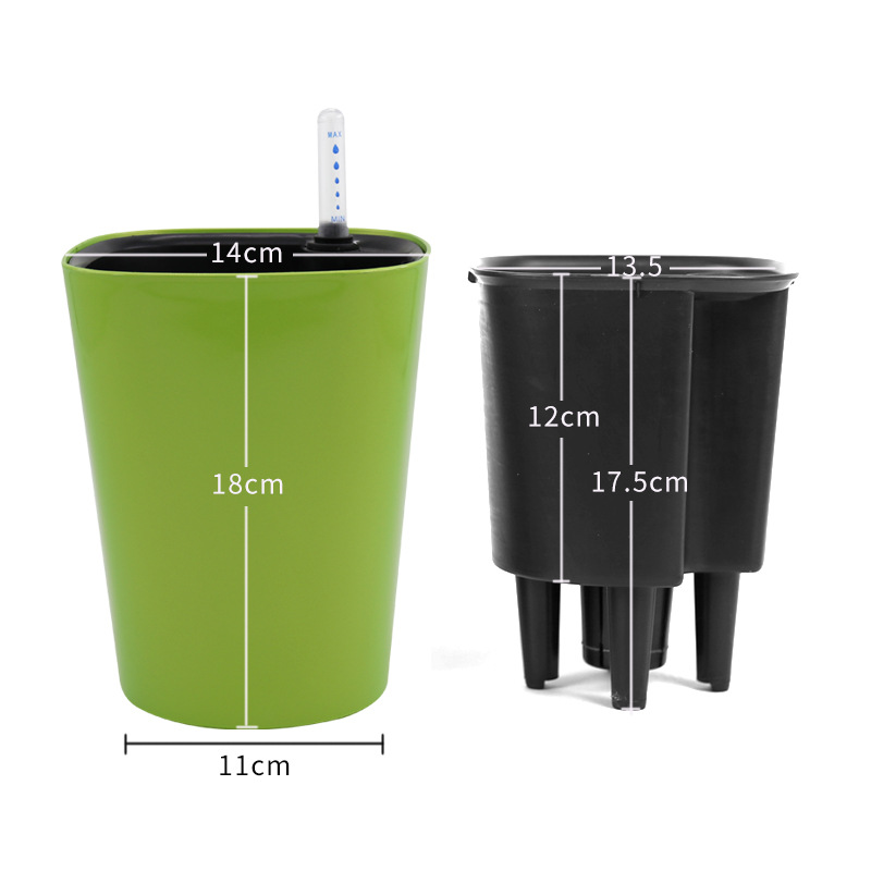 1PC Indoor Plastic Flowerpot S - Aloe Vera Pot 评论和价格