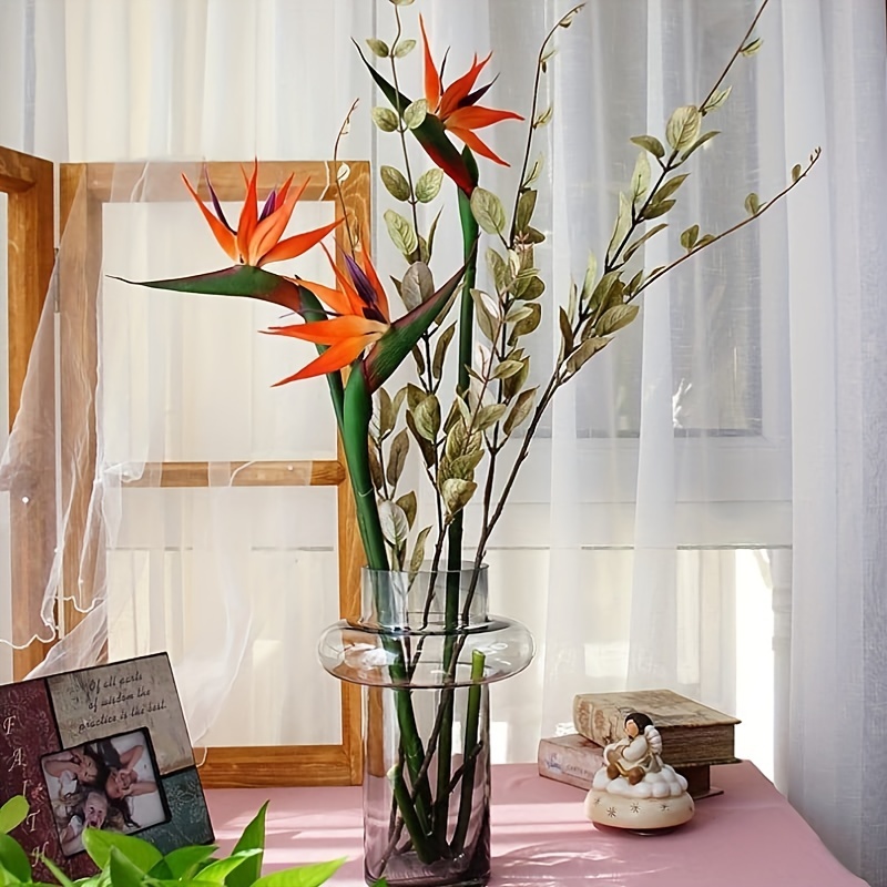 3Pcs Artificial Heaven Bird Fl - Bird Paradise Strelitzia 评论和价格