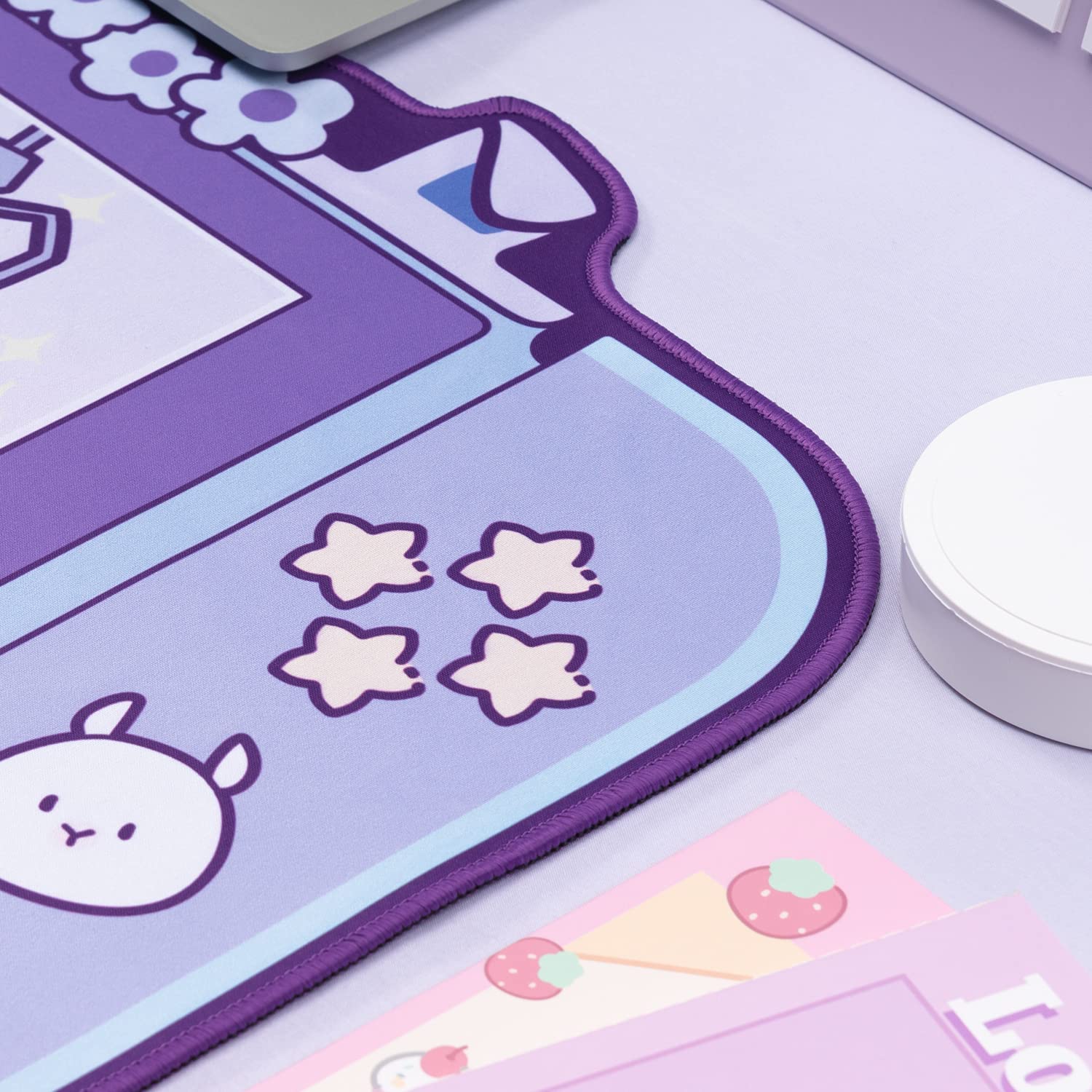 Large Kawaii Gaming Mouse Pad  - Tradescantia Purple 评论和价格