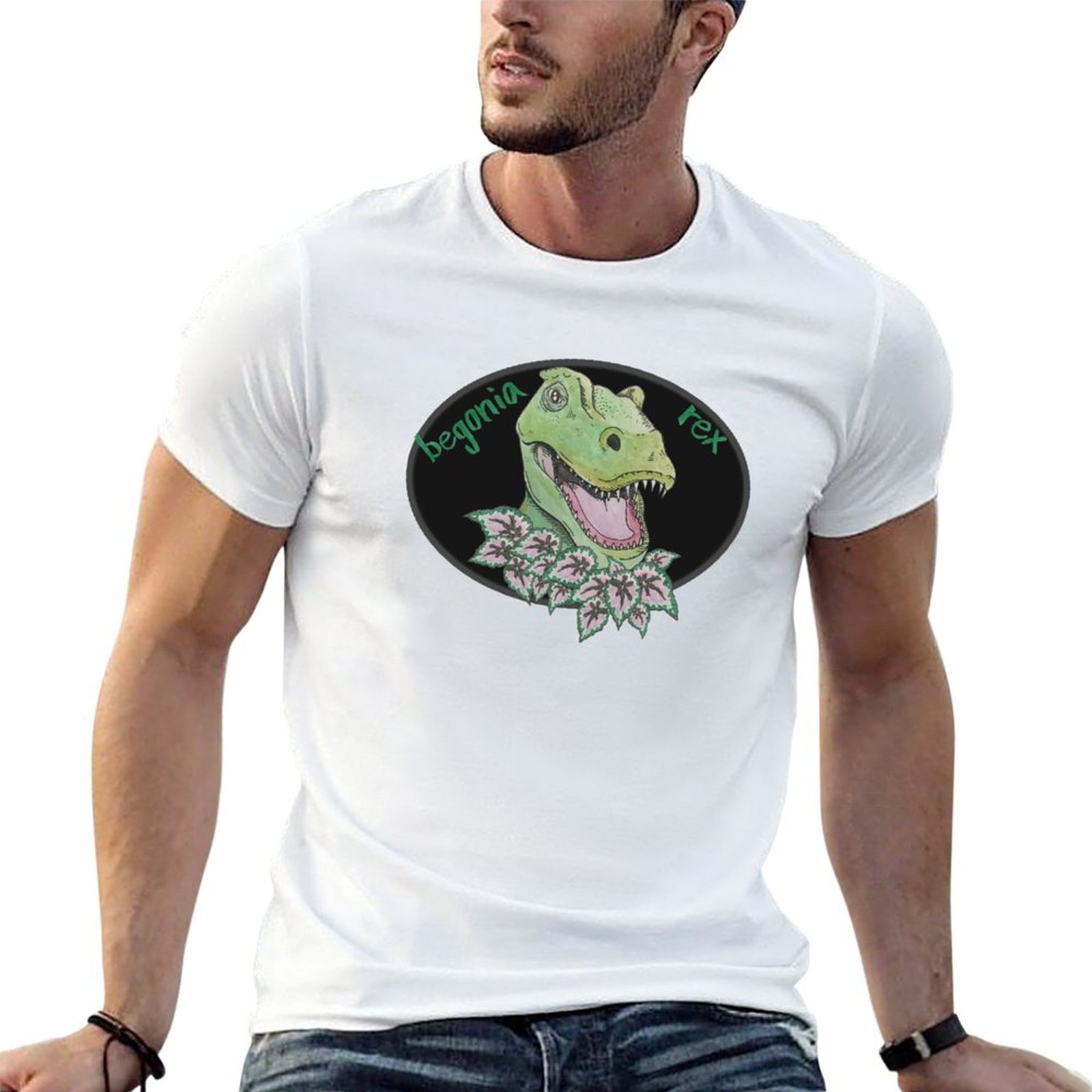 T rex begonia T-Shirt Basic So - Begonia Rex 评论和价格